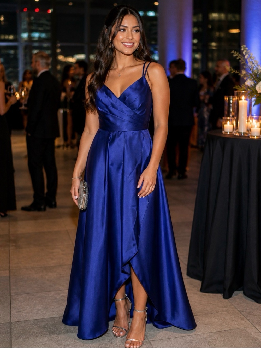 My Michelle Blue Evening Gown